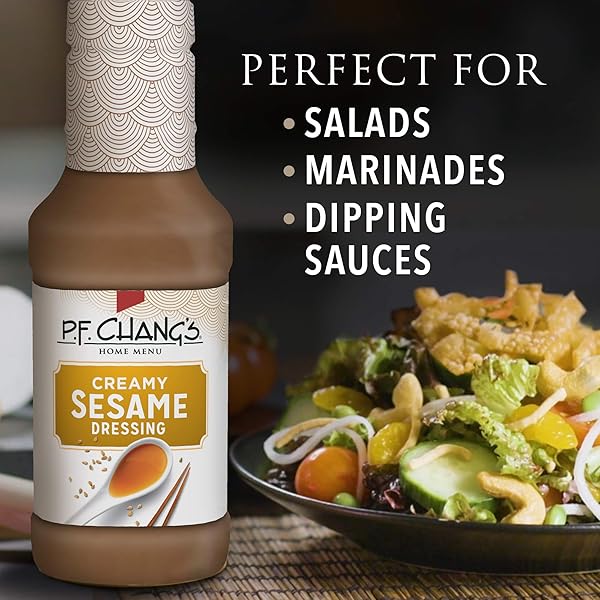 P.F. CHANG’S HOME MENU SALAD DRESSING, CREAMY SESAME 16 FL OZ.