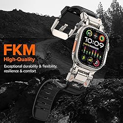 WINGLE FKM Rubber Bands for Apple Watch Ultra 2