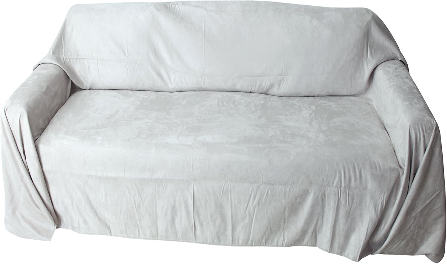 microfiber couch and cats