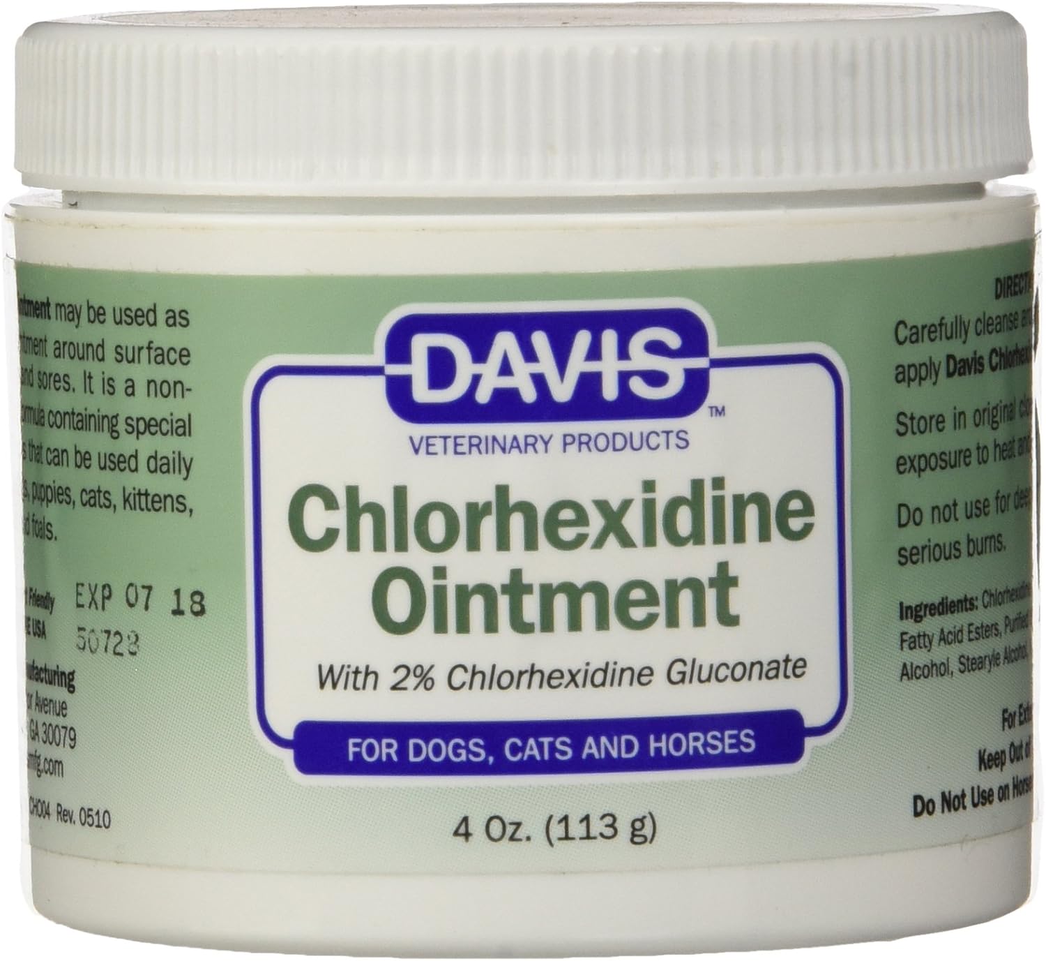 Davis 2% Chlorhexidine Ointment, 4 oz : Pet Supplies