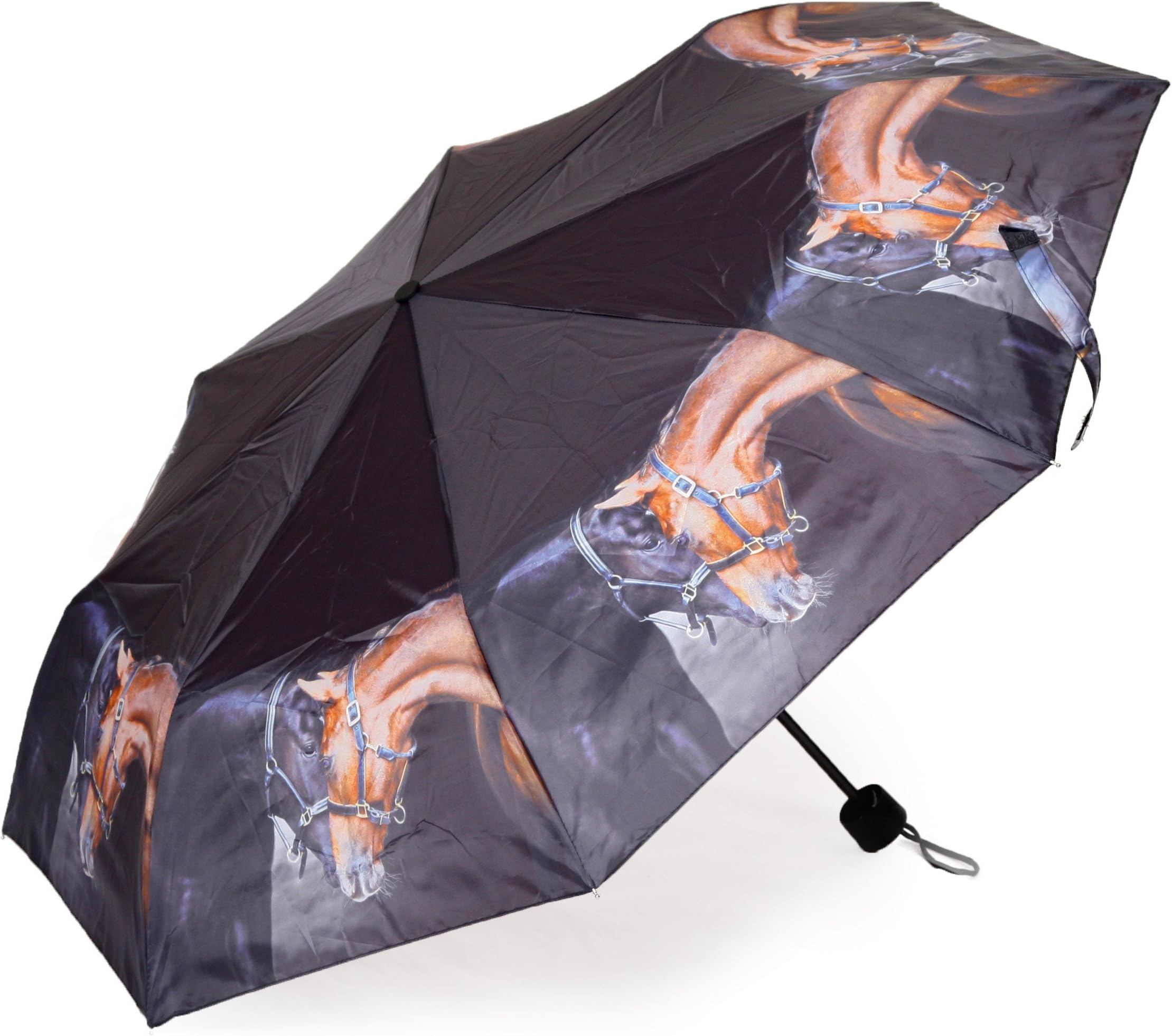 Old Friends Horse - Quality Mini Folding Umbrella (Handbag Size)