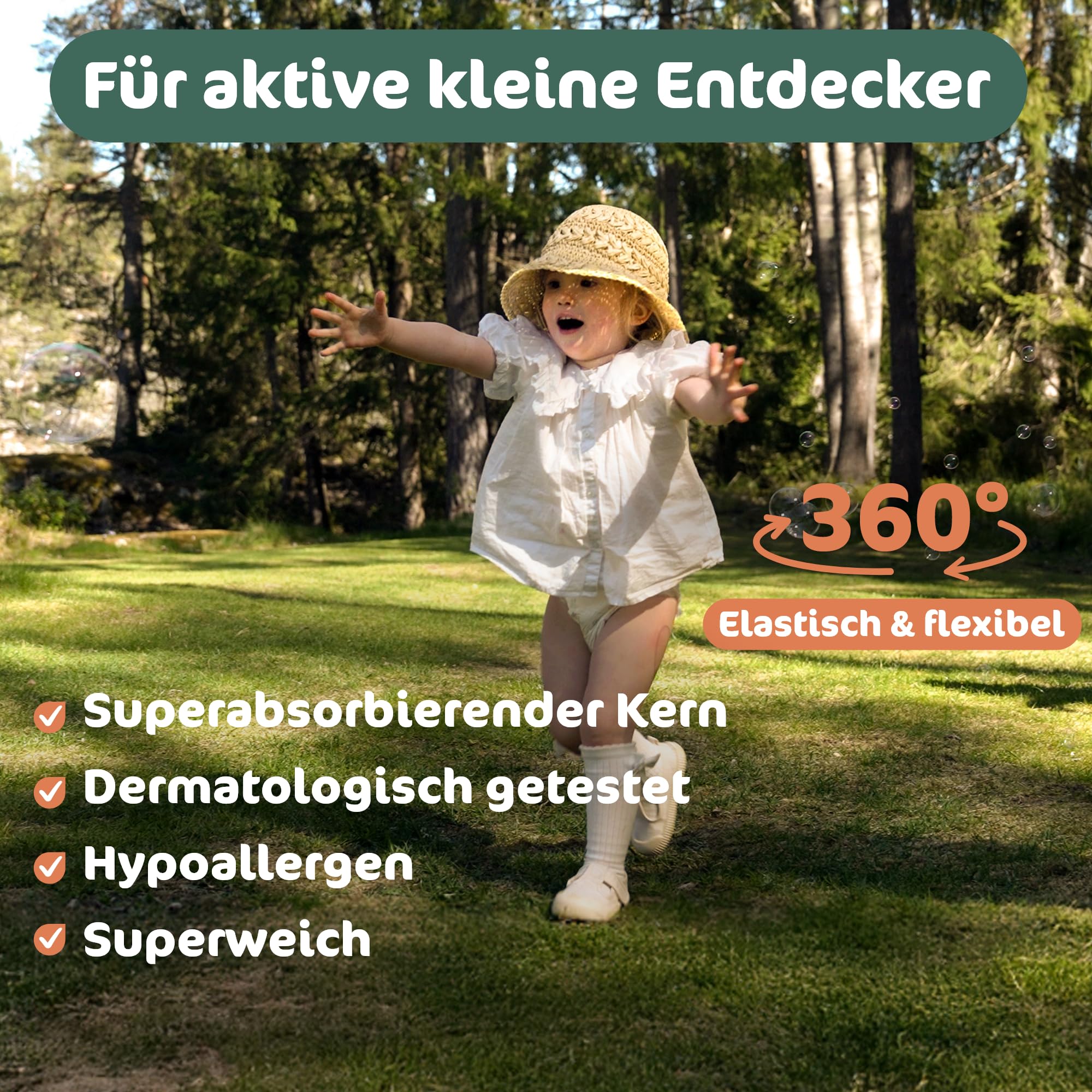 Naty FreeMovers Baby Pants Höschenwindeln, Größe 4 (8–15 kg), 22 Stück 3