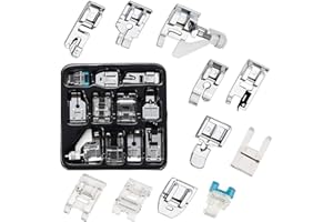 WINDMAN Presser Feet Set 11Pcs Snap On Sewing Machine Foot for Brother Singer Janome Babylock Kenmore Low Shank Sewing Machine Use