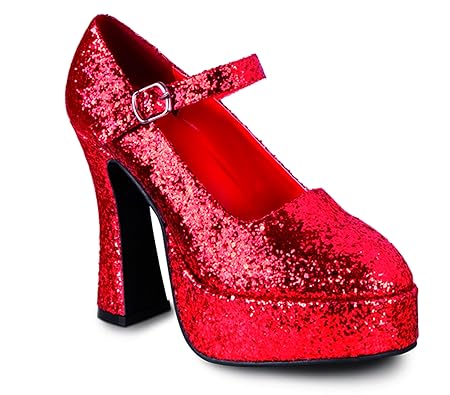 Boland 46054 - Schuhe Disco Glitter rot, Größ?e 40