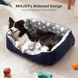 MIXJOY Dog Bed Medium Grey 63 x 53 x 21 cm Washable Anti Slip Bottom view 5