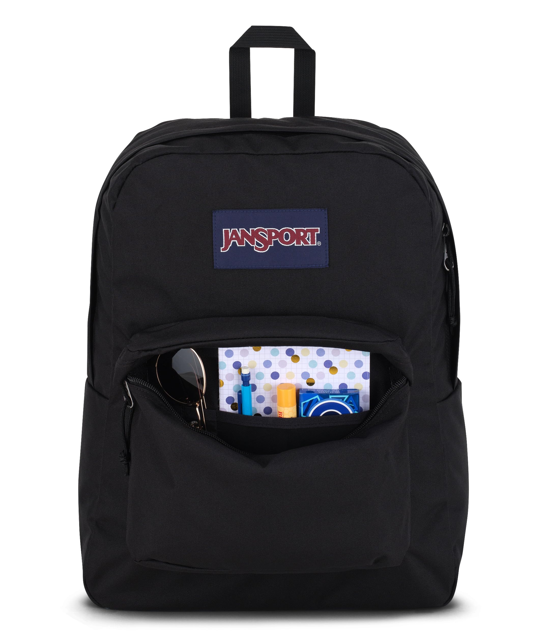 JanSport SuperBreak One Backpacks - Durable, Lightweight Bookbag with 1 Main Compartment, Front Utility Pocket with Built-in Organizer - Premium Backpack, Black