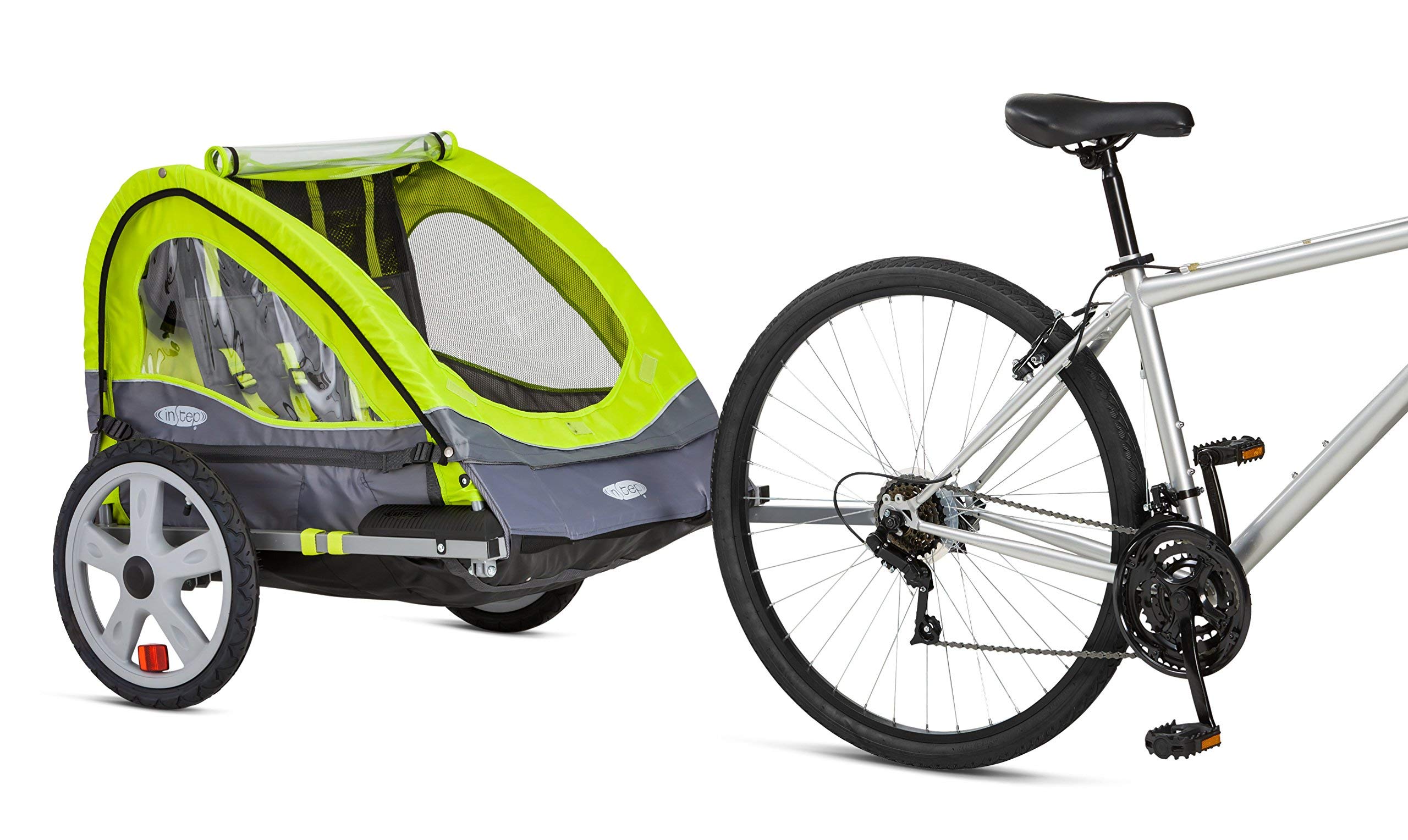 Instep Quick-N-EZ Double Seat Foldable Tow Behind Bike ...