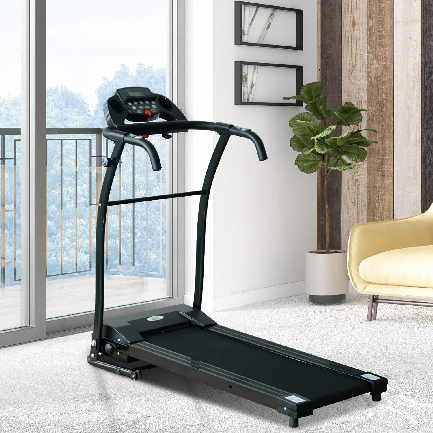 homcom folding treadmill