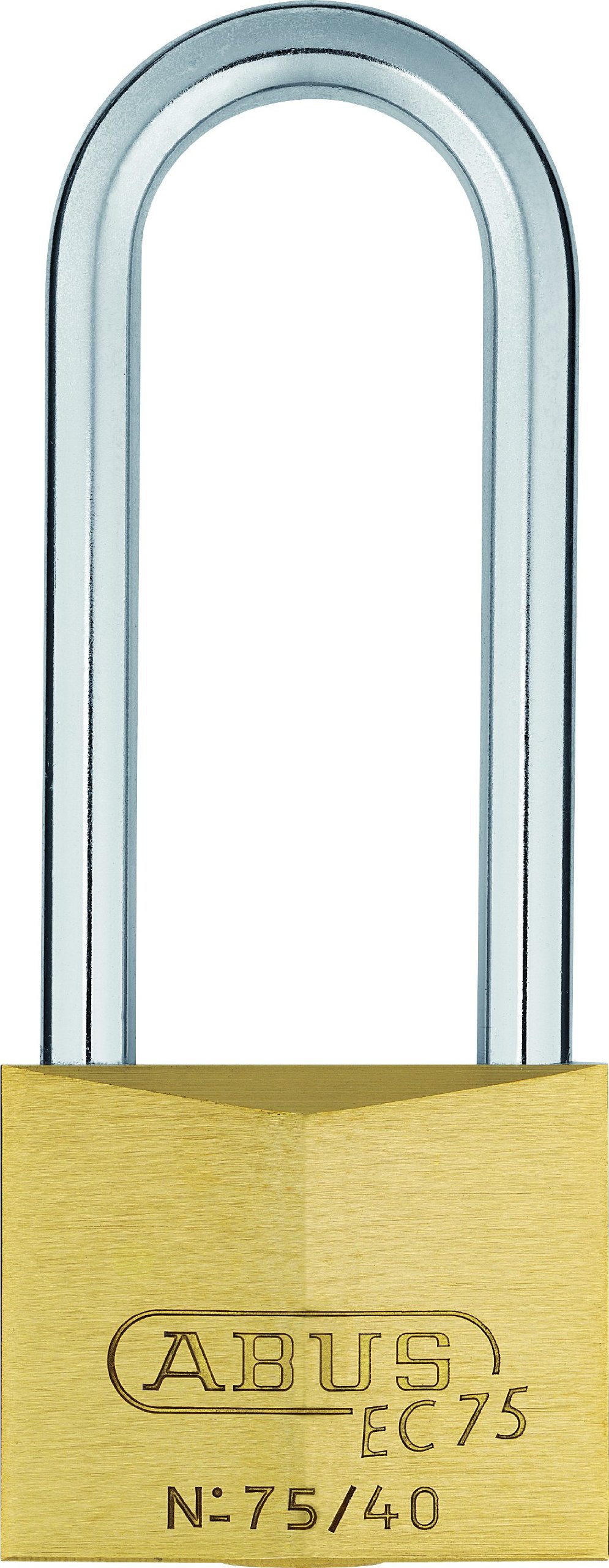 ABUS 26848 63mm Long Shackle Brass Padlock with 7342 Reversible Alike Keyed