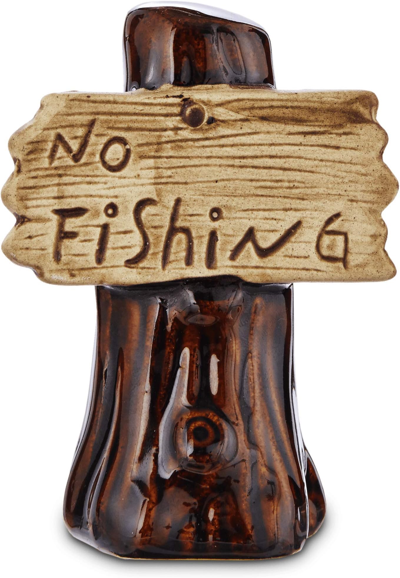 Petco Brand - Imagitarium No Fishing Sign Aquatic Decor, Small, Multi-Color