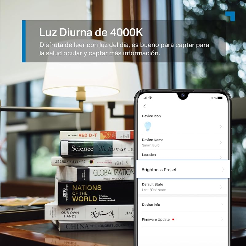 Tp-link tapo l520e - lâmpada led inteligente, lâmpada wifi sem necessidade de hub, branco neutro 4000k, regulável, e27, 8,7w/806lm, compatível com alexa, echo e google home