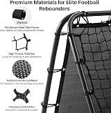 Amazing Tour Adjustable Football Rebounder Net – Double-Sided Training Goal, view 4