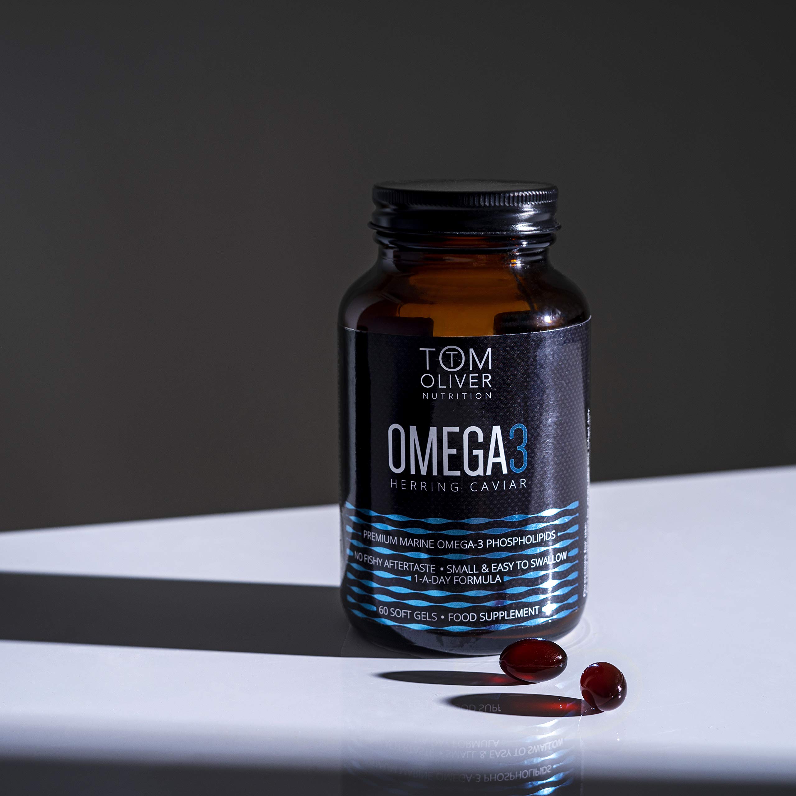 Tom Oliver Nutrition Omega 3 Herring Caviar Premium Marine Omega 3 Phospholipids High in