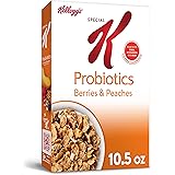Kellogg's Special K, Breakfast Cereal, Probiotics Berries And Peaches, Good Source Of Fiber, 10.5oz Box