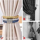 Pretty Jolly Magnetic Curtain Tiebacks 2 Pack Khaki Modern Drape Holdbacks view 2
