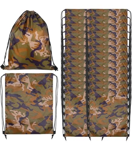 Amazon.com | 24 Pcs Camo Bag Waterproof Camo Drawstring Bags Bulk