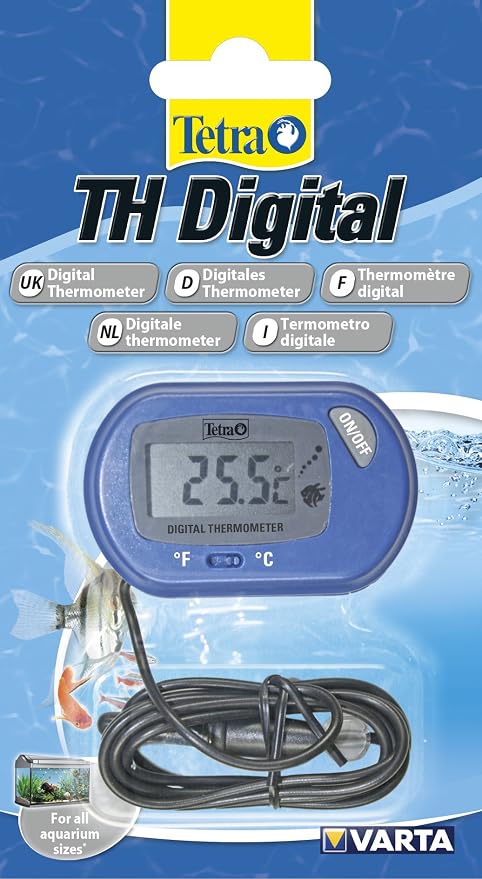 Tetra TH Digital Termómetro (para todos los tamaños Acuarios, para la sencilla y segura de medición de la temperatura del agua en acuario) 