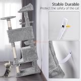 Yaheetech 138.5cm Cat Tree with Scratching Posts and Condo view 5
