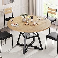Jocoevol 42'' Round Dining Table for 4,Kitchen