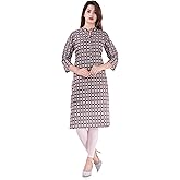 Chichi Indian Women's Printed Cotton Kurti Multi-Color For Casual/Daily/Party Wear