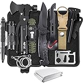 Gifts for Men Christmas Dad Husband Boyfriend Him, Survival Kits, 14 in 1 Survival Gear Camping Essentials Cool Gadgets for Camping Hiking Wilderness Adventures and Disaster Preparedness