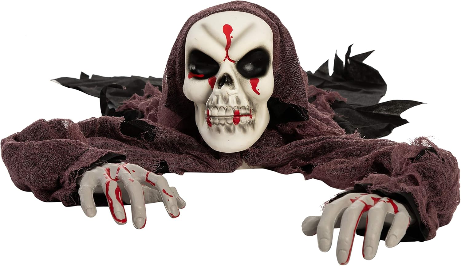 JOYIN Halloween Skeleton Groundbreaker with bloodstains, Halloween Skeleton Decorations for Halloween Outdoor, Lawn, Yard, Patio Decoration, Halloween Haunted House Decorations : Garden & Outdoor