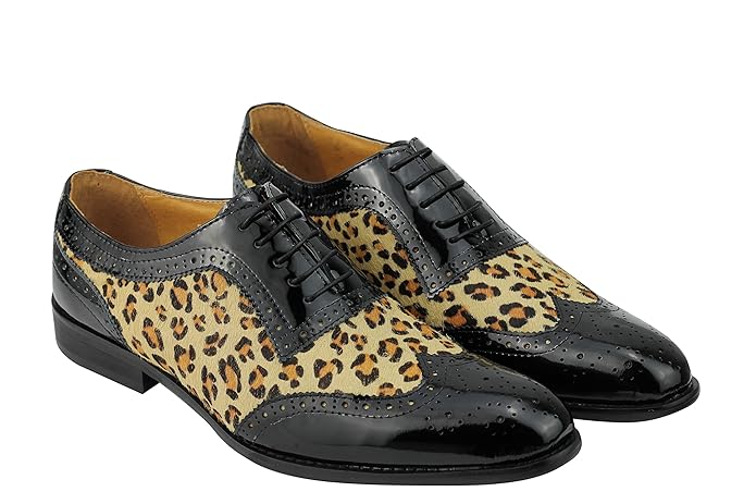 Extra Stitching on Sole Real Leather Lace Ups Classic shoes