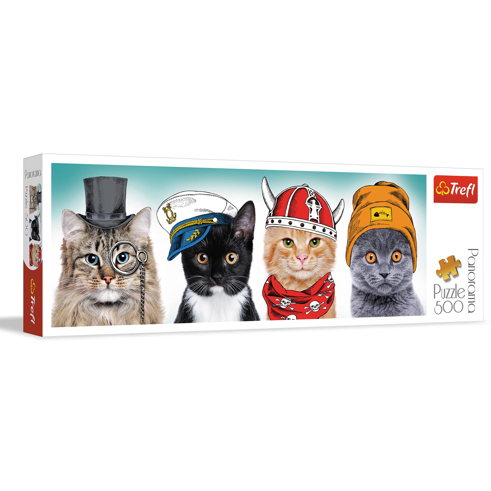 Trefl TR29504 Flauschiges Team 500 Teile, Panorama, Premium Quality, für Erwachsene und Kinder ab 10 Jahren Puzzle, Coloured