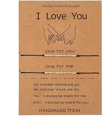 Lcherry Morse Code Bracelet