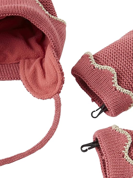 Bebe Puericulture Vertbaudet Ensemble Bonnet 60 67cm Moufles Irises Doubles Bebe Fille Rose Irise 3 6m Tour De Cou Bebe Bonnets Casquettes Et Bobs