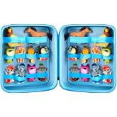 PAIYULE Case for Tonies Figures Audio Play Character, Figurine Kids Toy | Figurine Storage, Kids Toy Organizer, Carry Handle, Bag Only, For Kids Playrooms &amp; Trips, Blue