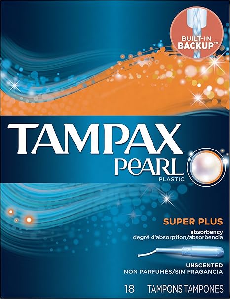 Amazon Com Tampax Pearl Tampons With Plastic Applicator Super