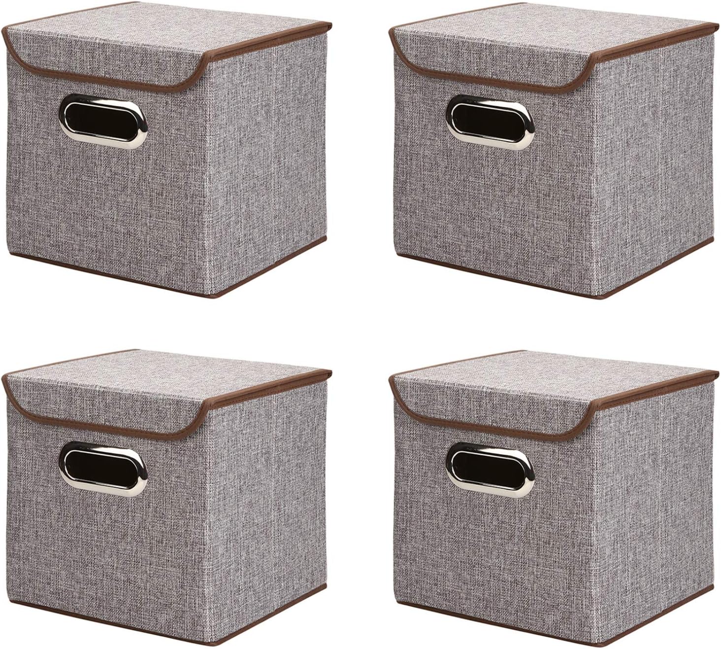 hewa Foldable Storage Box, Folding Organizer Cubes in Fabric, Easy to Tidy for Living room