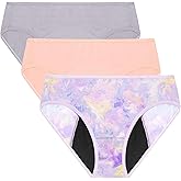 Neione Period Underwear for Teen Girls, Leakproof Panties for Tween & First Period Starter Menstrual Hipster Briefs