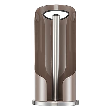 Wesco Papierrollenhalter Edelstahl, warm Grey 15.5 x 15.5 x 30 cm