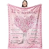Gevuto 11 Year Old Girl Birthday Gift Ideas - 11th Birthday Gifts Decorations for Girls - Gifts for Girls Age 11 Throw Blanket 50"X60"