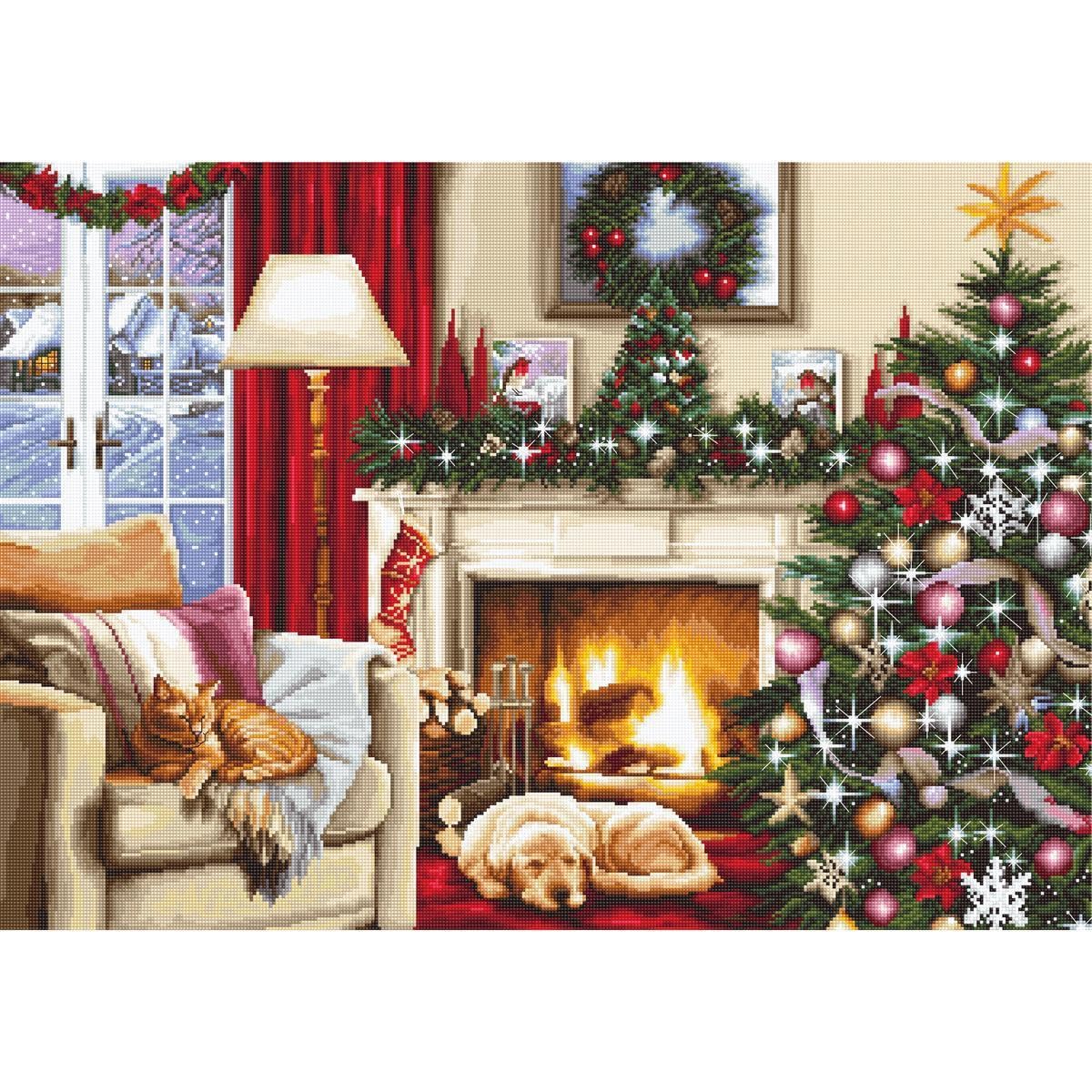Luca-S B591 Cross Stitch Set, Multi-Colour, 27 x 25 cm