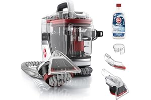 Hoover CleanSlate Plus Carpet & Upholstery Spot Cleaner, Stain Remover, Portable, With Spin Scrub Tool, FH14052, White