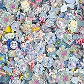 COOSLIM Craft 10pcs Slime Charms, Lots Mix Assort Easter DIY Flatbacks Resin Flat Back Scrapbooking Slime Beads Supplies for DIY Craft (Blue2)