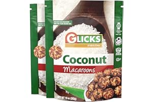 Glicks Gluten Free Coconut Macaroons, 10oz (2 Pack) Grain Free, Dairy Free, Soy Free, Kosher for Passover