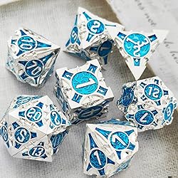 GIUADKXD DND Dice Set - Metal Polyhedron Dice Set