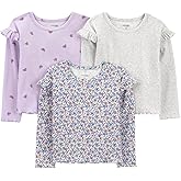 Simple Joys by Carter's Baby-Girls 3-Pack Graphic Long-Sleeve Tees