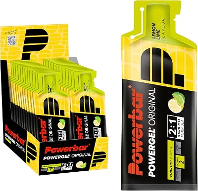 PowerGel Original Lemon Lime 24x41g - Gel energetico ad alto contenuto di carboidrati + C2MAX + Natrium