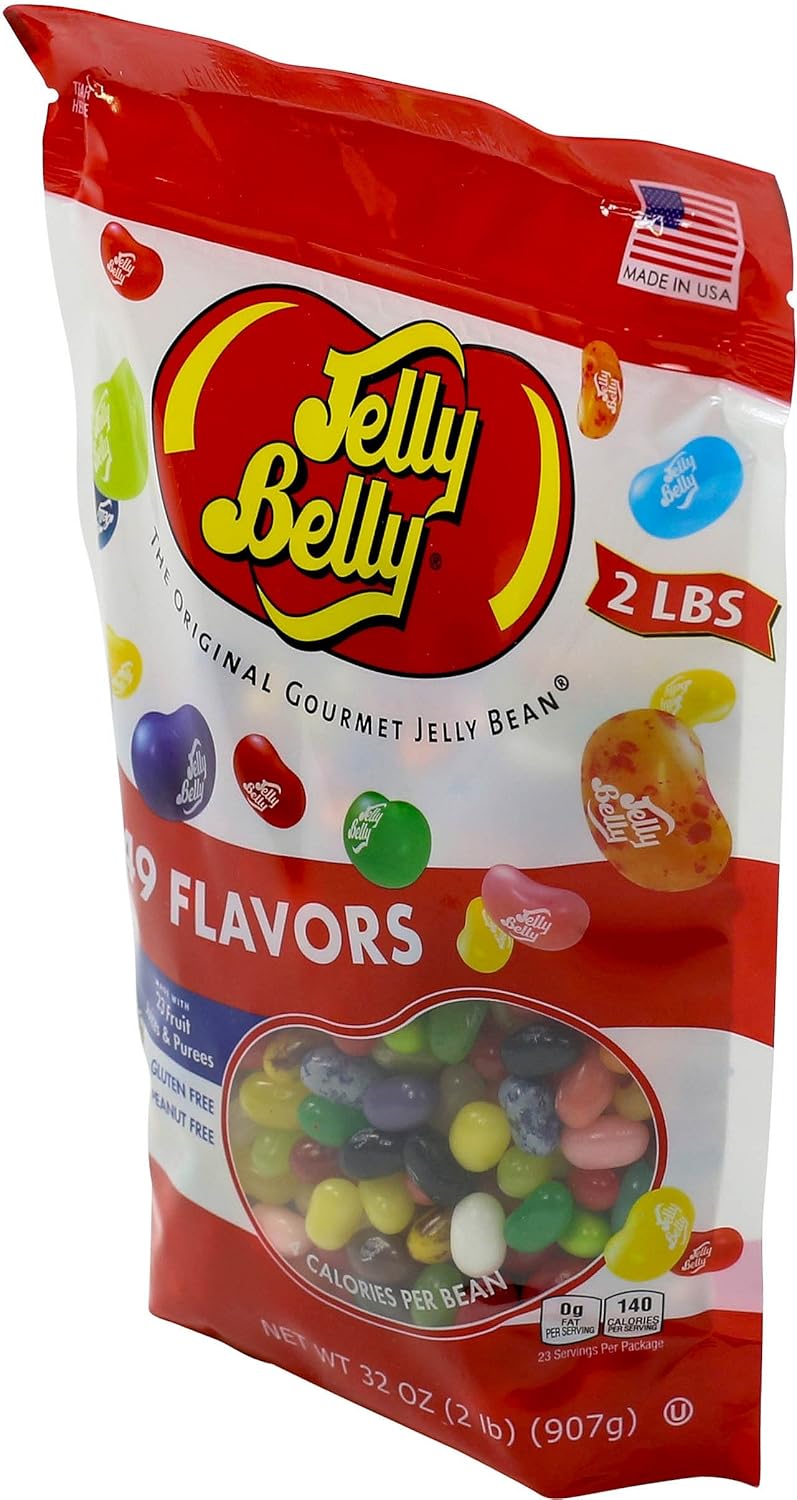 Jelly Belly Jelly Beans, 49 Flavors, 2 Pound (Pack of 1) : Grocery & Gourmet Food