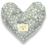 Stillnus Weighted Heart Eye Pillow &amp; Eye Mask &ndash; Gift for Women, Pebble | Scented organic lavender &amp; flaxseed &bull; Heart shaped &bull; 100% cotton &bull; Self care &amp; relaxation gift &bull; Made in Southern California