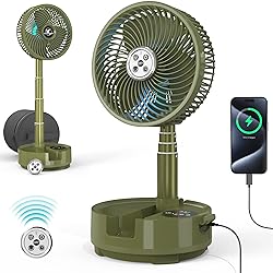 20000mAh Battery Operated Oscillating Table Fan