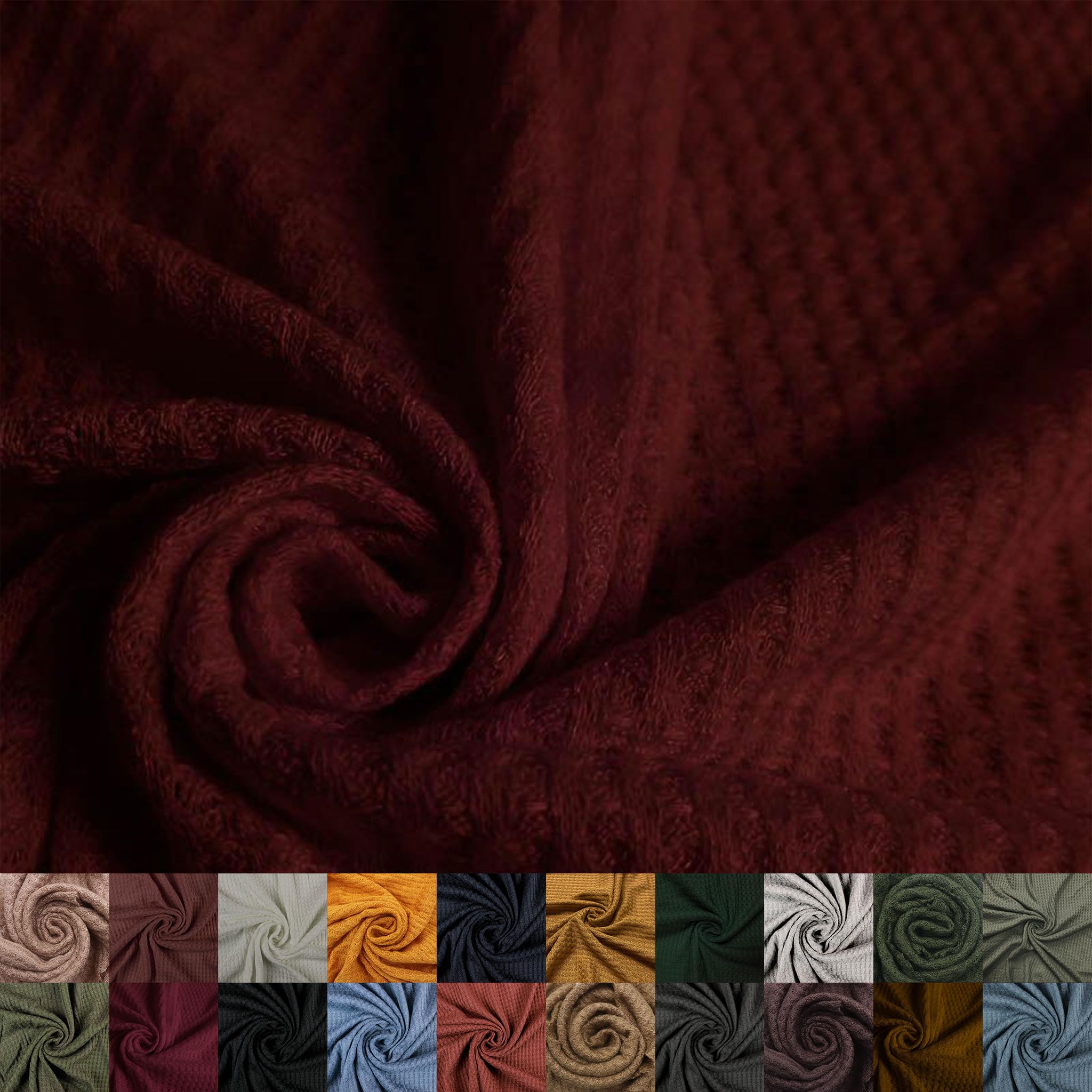 Texco Inc 59" Wide Rayon Spandex Waffle Open Knit
