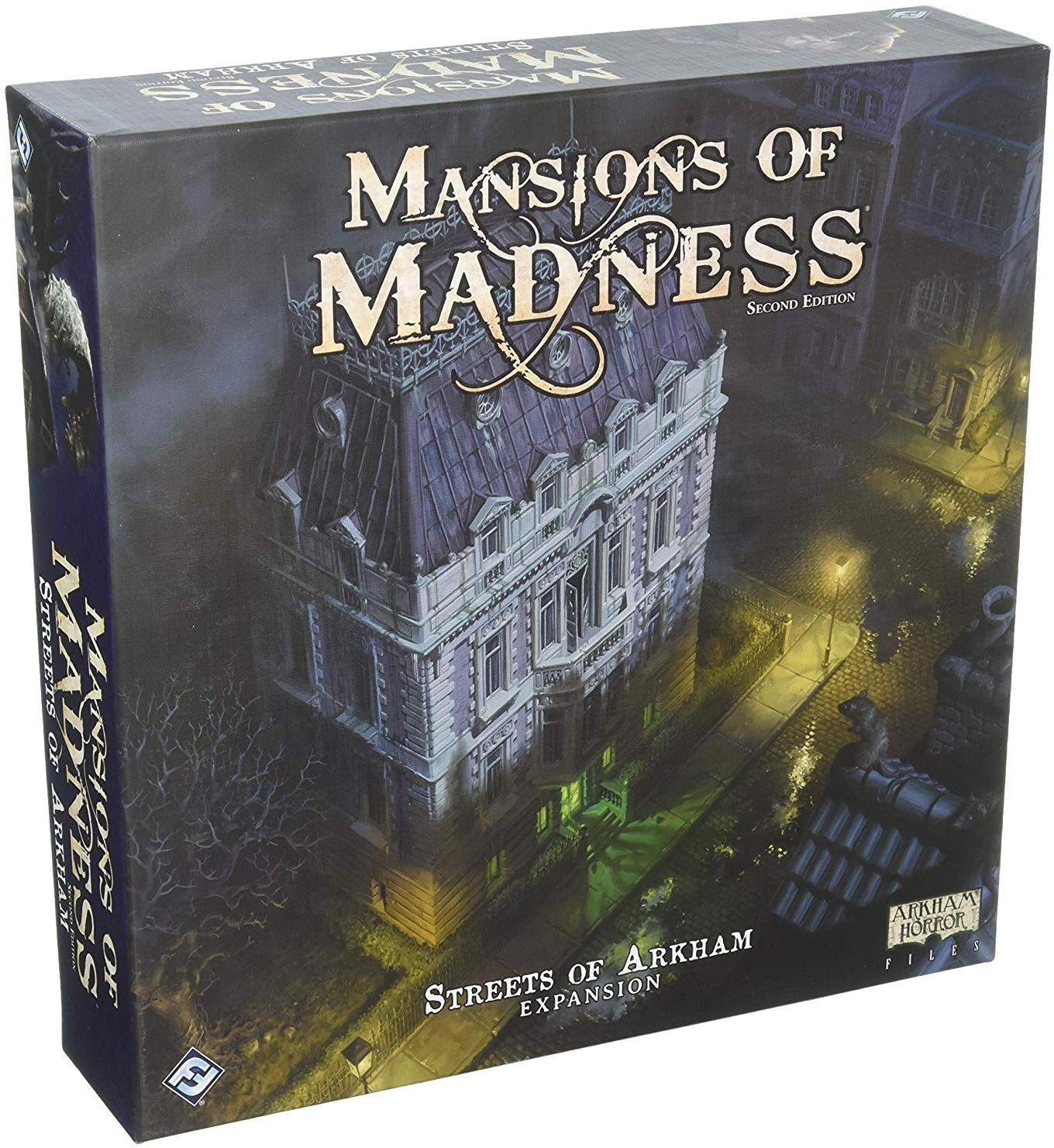 Fantasy Flight Games | Mansions of Madness: Streets of Arkham 2nd Ed Exp. | Board Game | Ages 14+ | 1-5 Players | 120-180 Minutes Playing Time