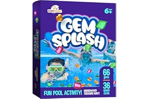 KIDZ PLANET Pool Gem Hunt Diving Game for Kids - Pools Toys for Kid Ages 6 7 8 9 10 11 12 Year Old - Water Games Swimming Dive Toy - Gifts for Girls, Boy Ages 6-8, 8-12, Summer Fun