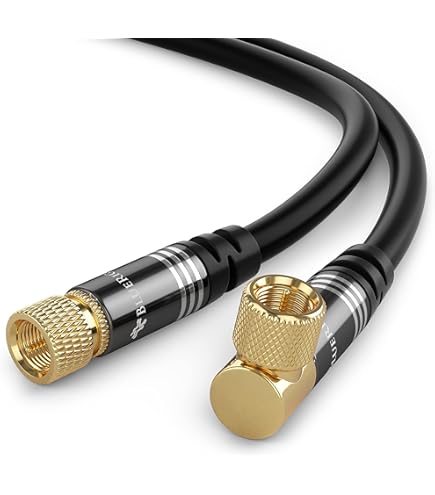 Lot De 5 Adaptateurs Coaxiaux F à 90° - Mâle Vers Femelle Pour TV Satellite Et Murale